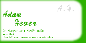 adam hever business card