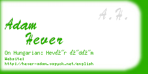 adam hever business card